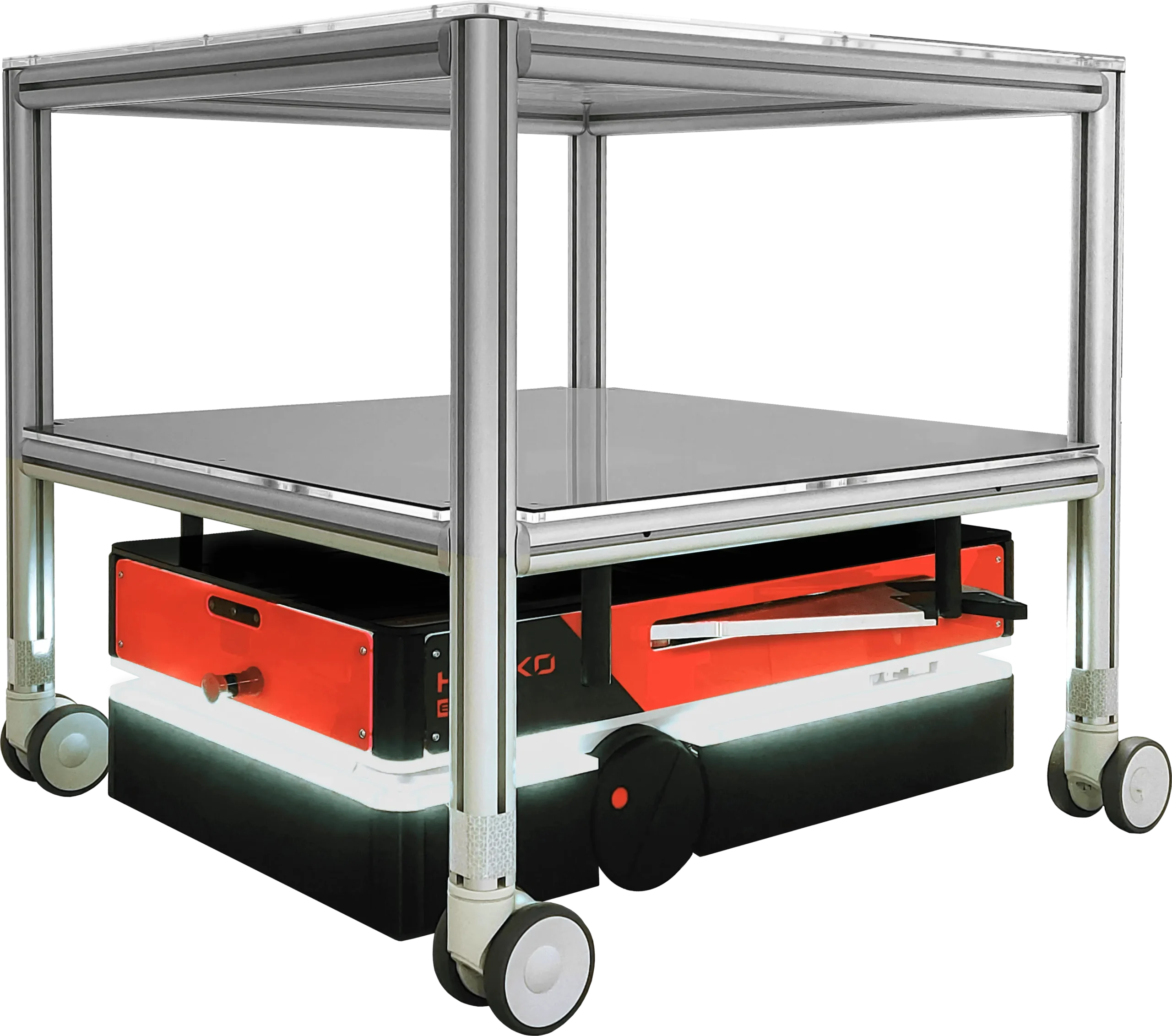 Autonomous Mobile Robot HELKO for cart transport