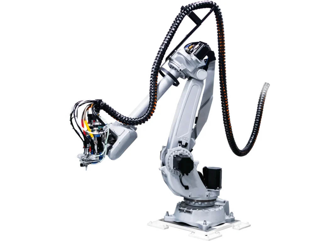 Gasket CAM-Robot with Comau robot arm developed for Europoliuretani
