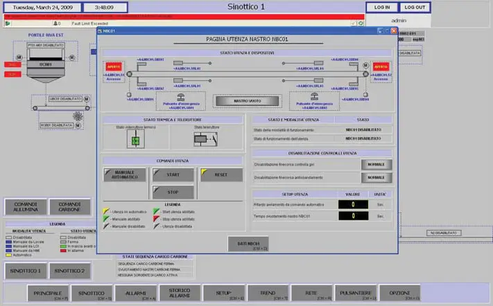 Interfaccia automazione trasporto da banchina - Utenze