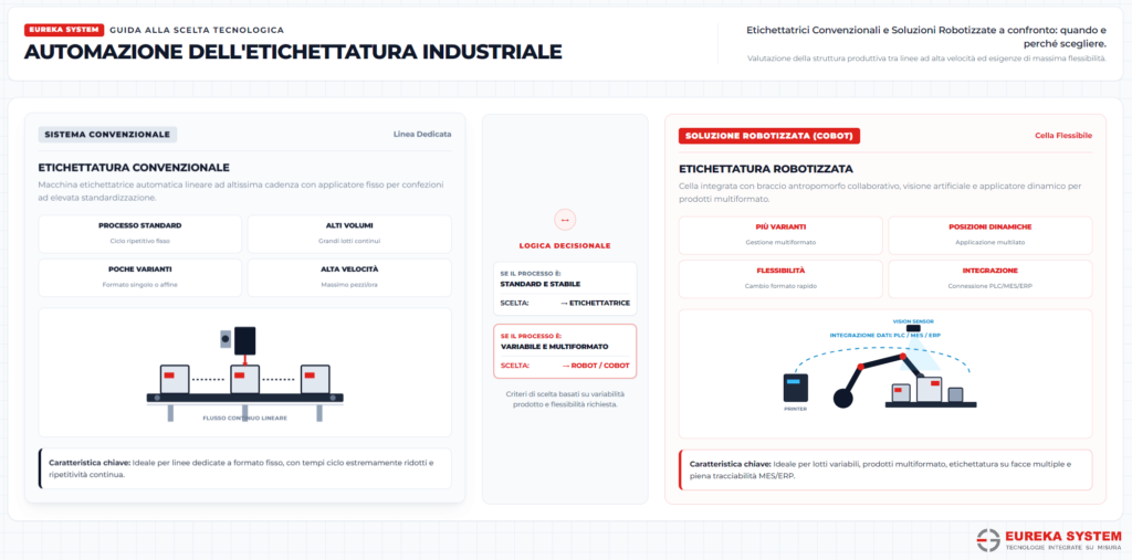 Infografica automazione etichettatura industriale