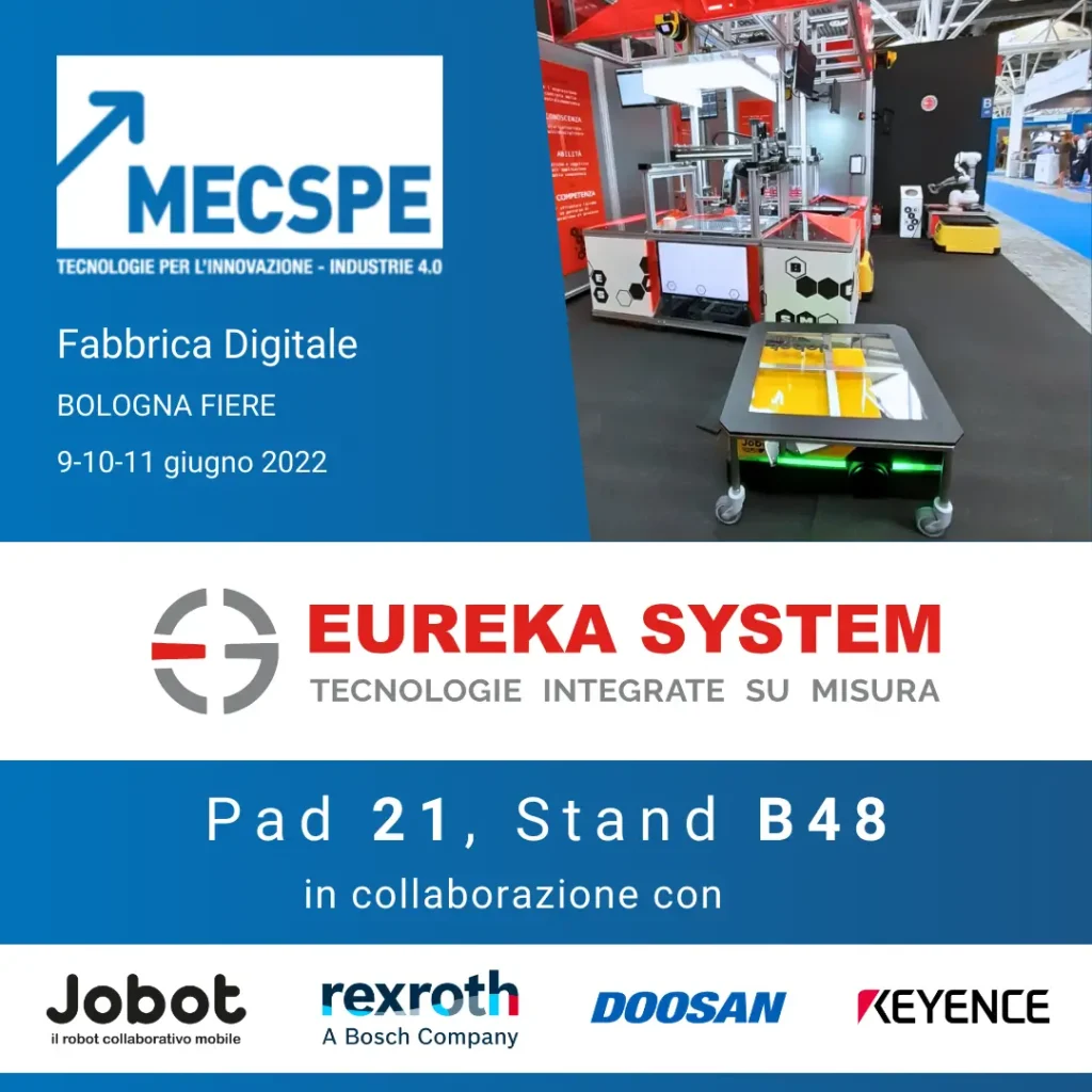Eureka System a MECSPE 2022 - padiglione 21 stand B48