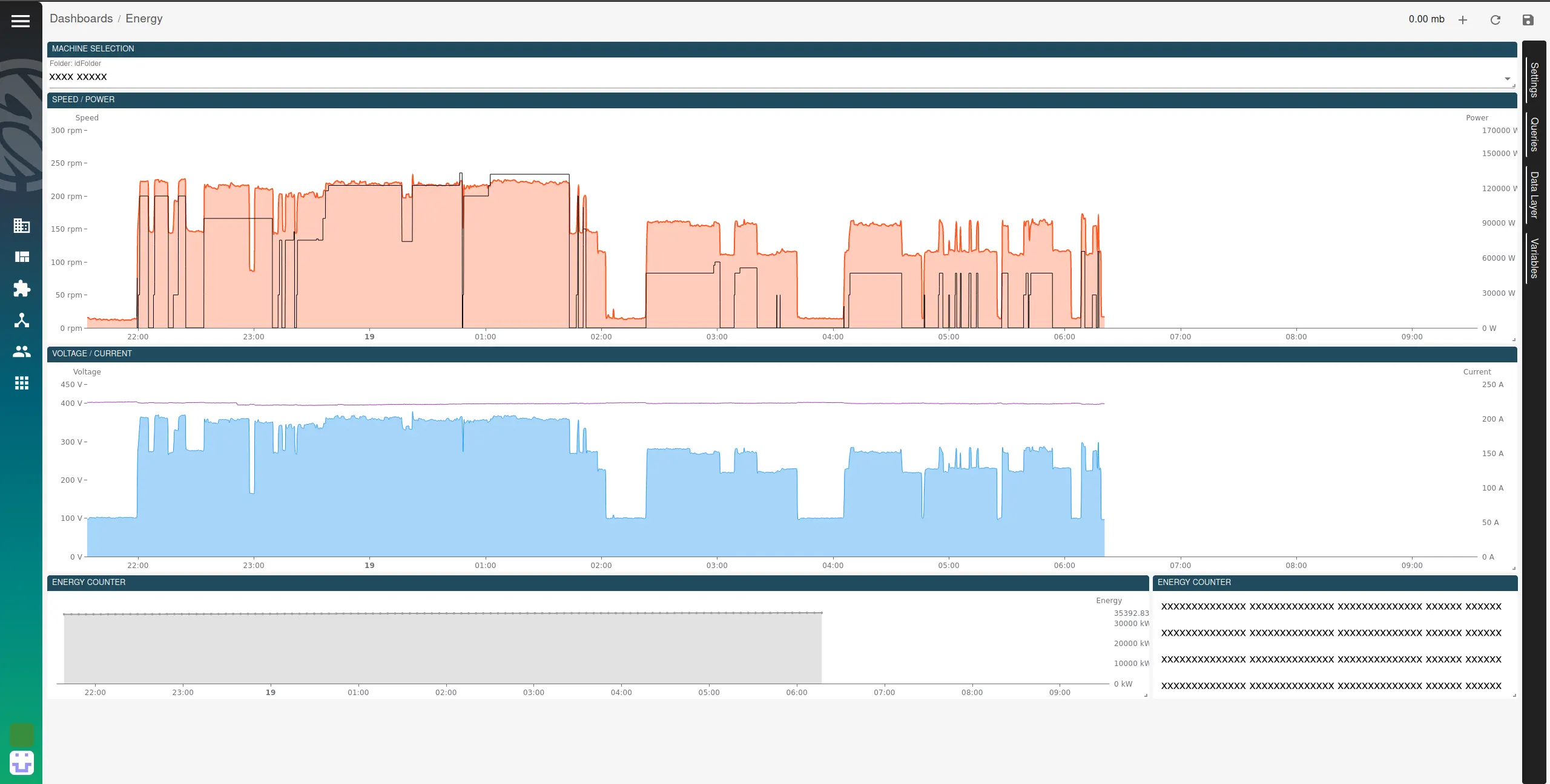 Interfaccia AMS per gestione energetica con ctrlX AUTOMATION