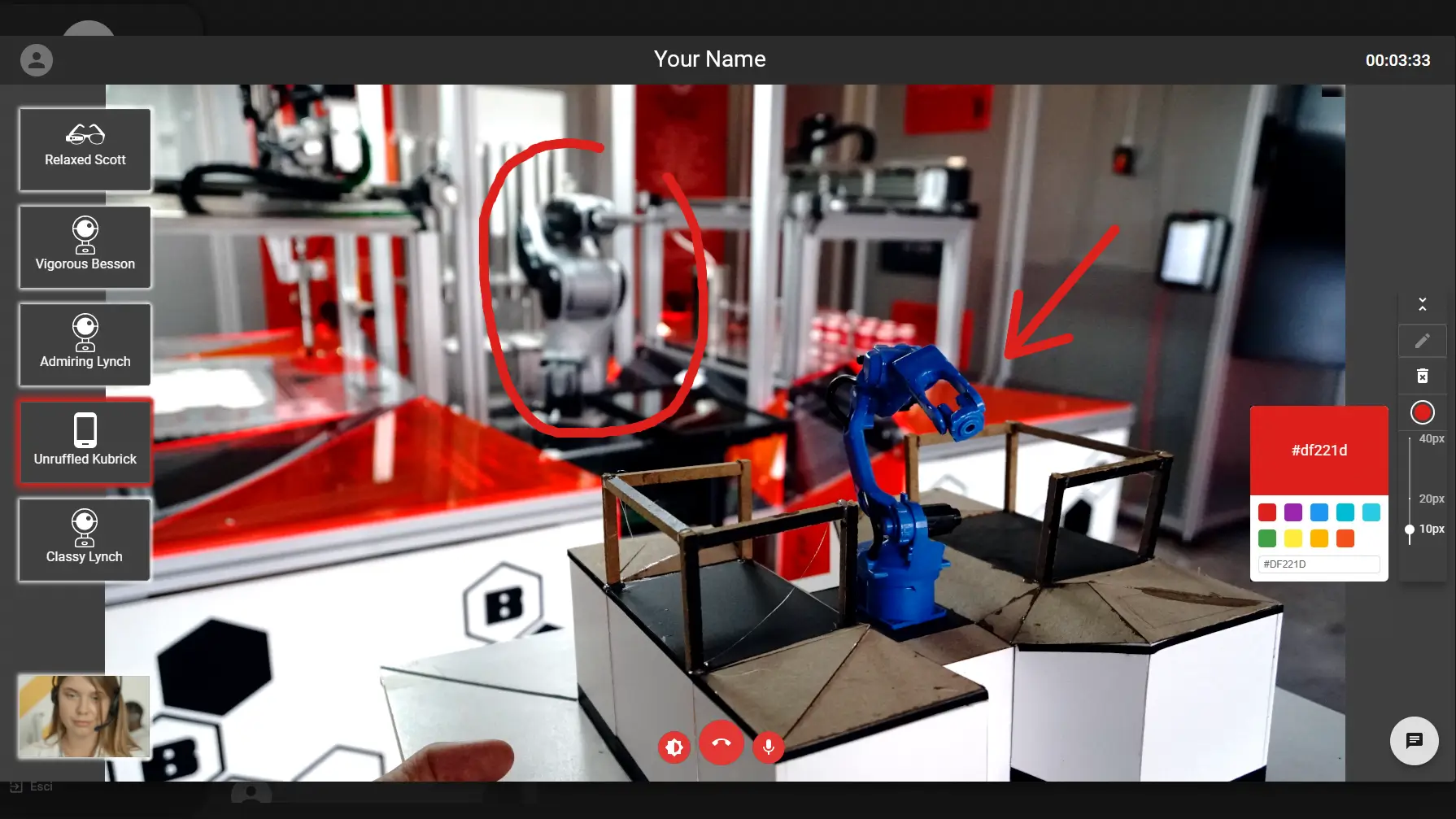 Interfaccia videochiamata e whiteboard Look to Aid con smart glasses Vuzix e smartphone