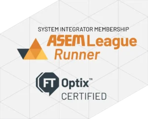 Identity Mark - Runner Asem League System Integrator Partner FT Optix