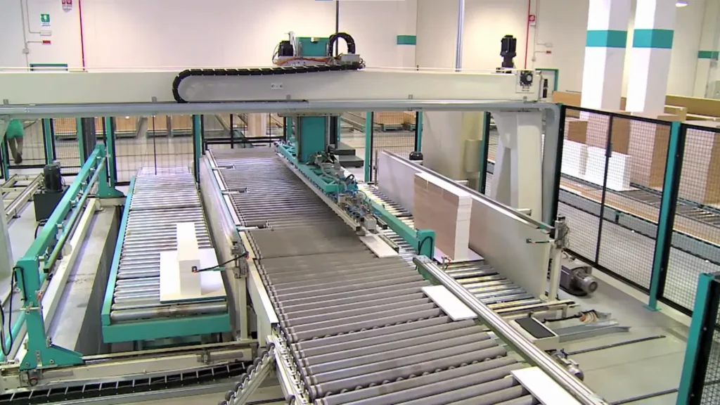 Linea di squadrabordatura pannelli legno