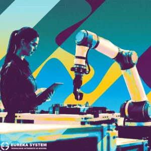 Operatrice con braccio robot e interfaccia per manipolazione